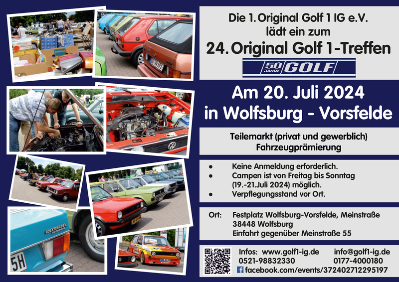 Golf 1 Treffen Wolfsburg 20-7-2024